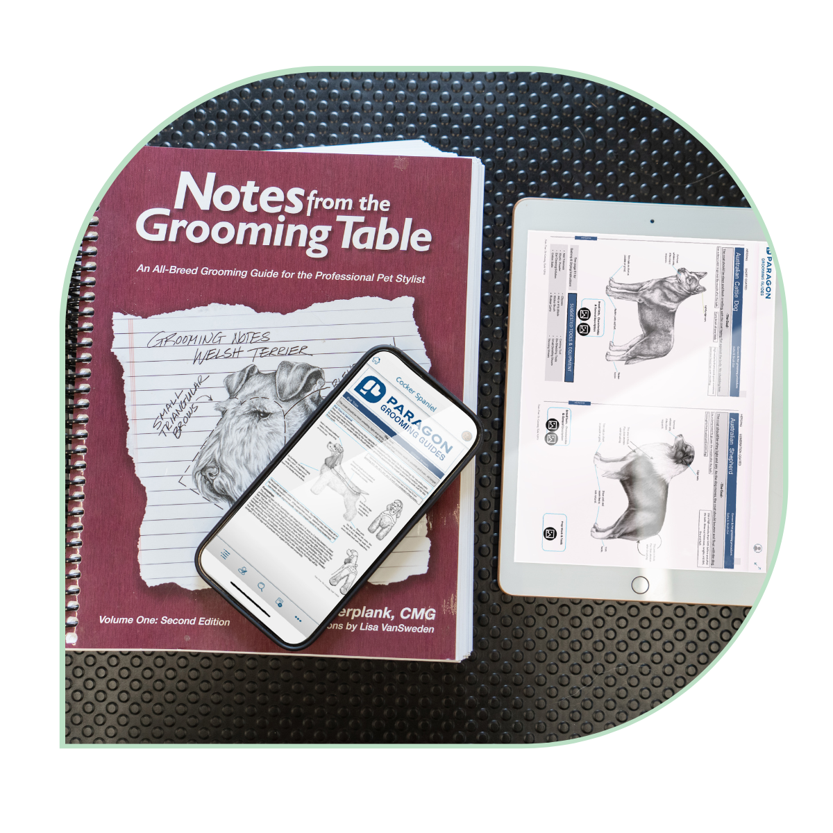 Notes from the Grooming Table book and Devices Inset